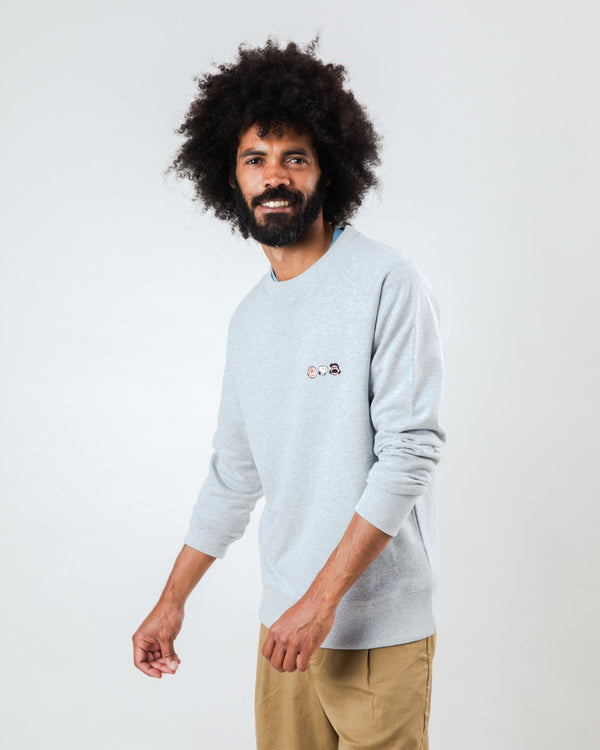 Brava Fabrics Sudadera Peanuts The Gang Gris Melange