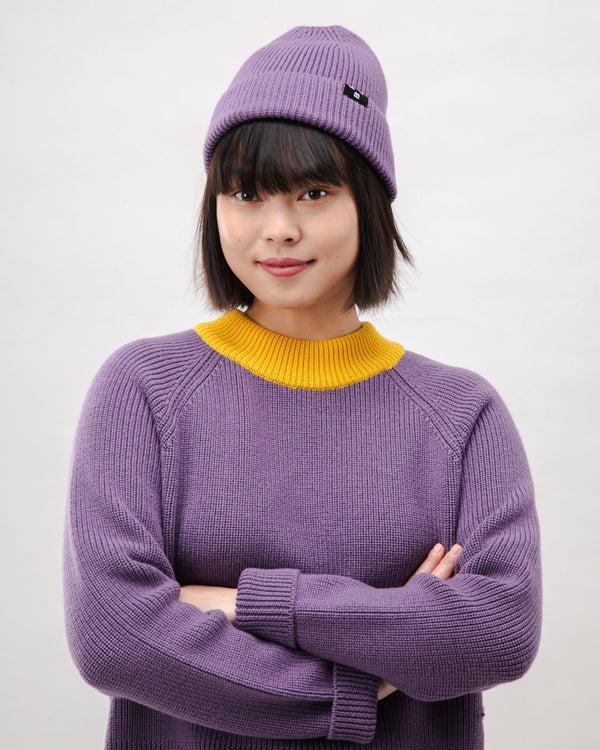 Brava fabrics Waterfront Cropped Wool Sweater Orchid