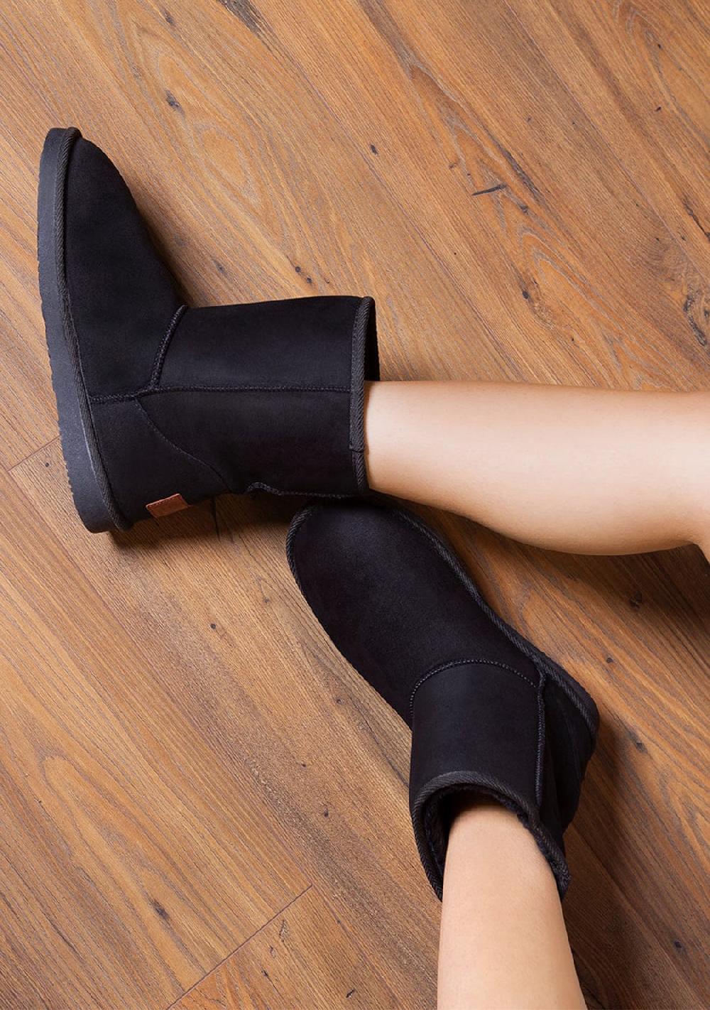 Break & Walk Botas Australianas Básicas Repelentes Al Agua Negro