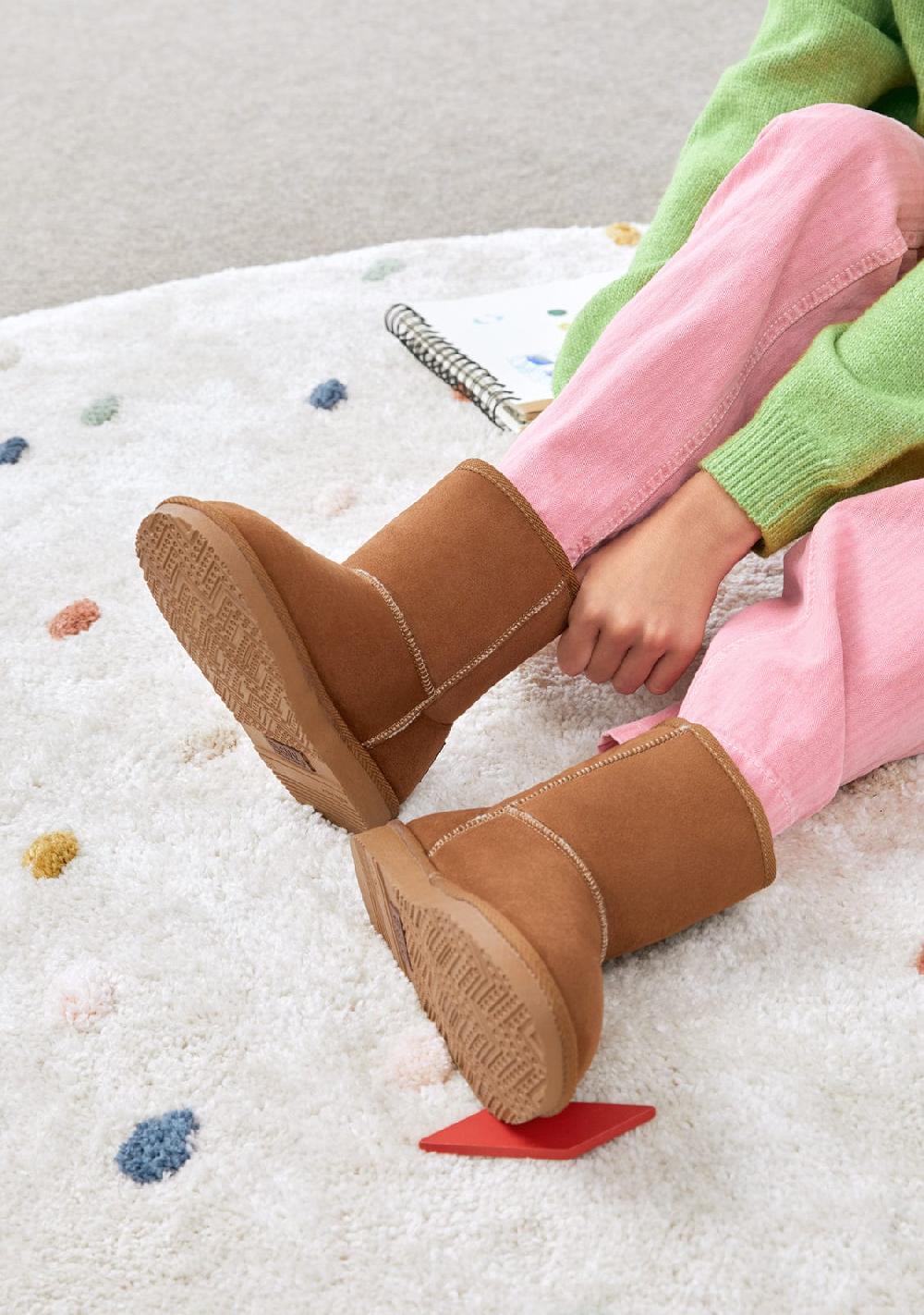 Break & Walk Botas Australianas Logo Water Repellent Tan