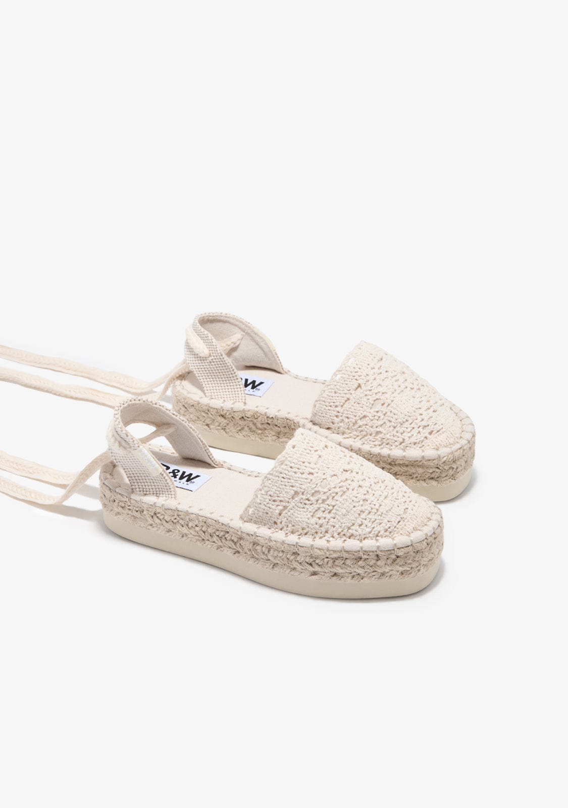Break & Walk Alpargatas Crochet Blanco