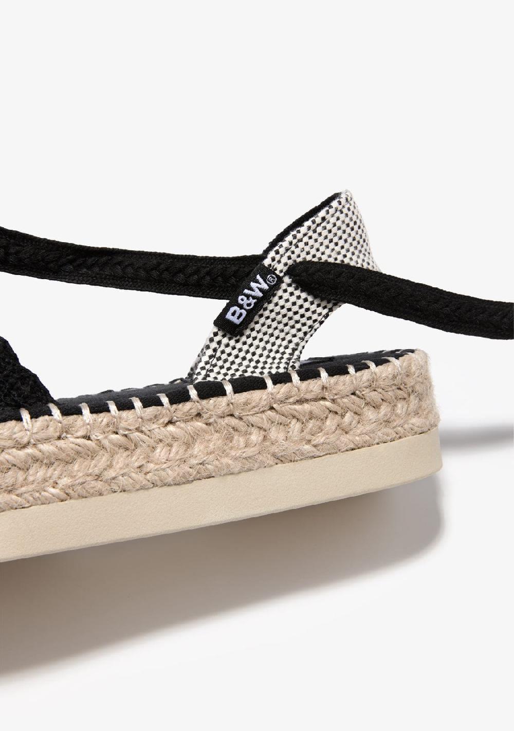 Break & Walk Alpargatas Crochet Negro