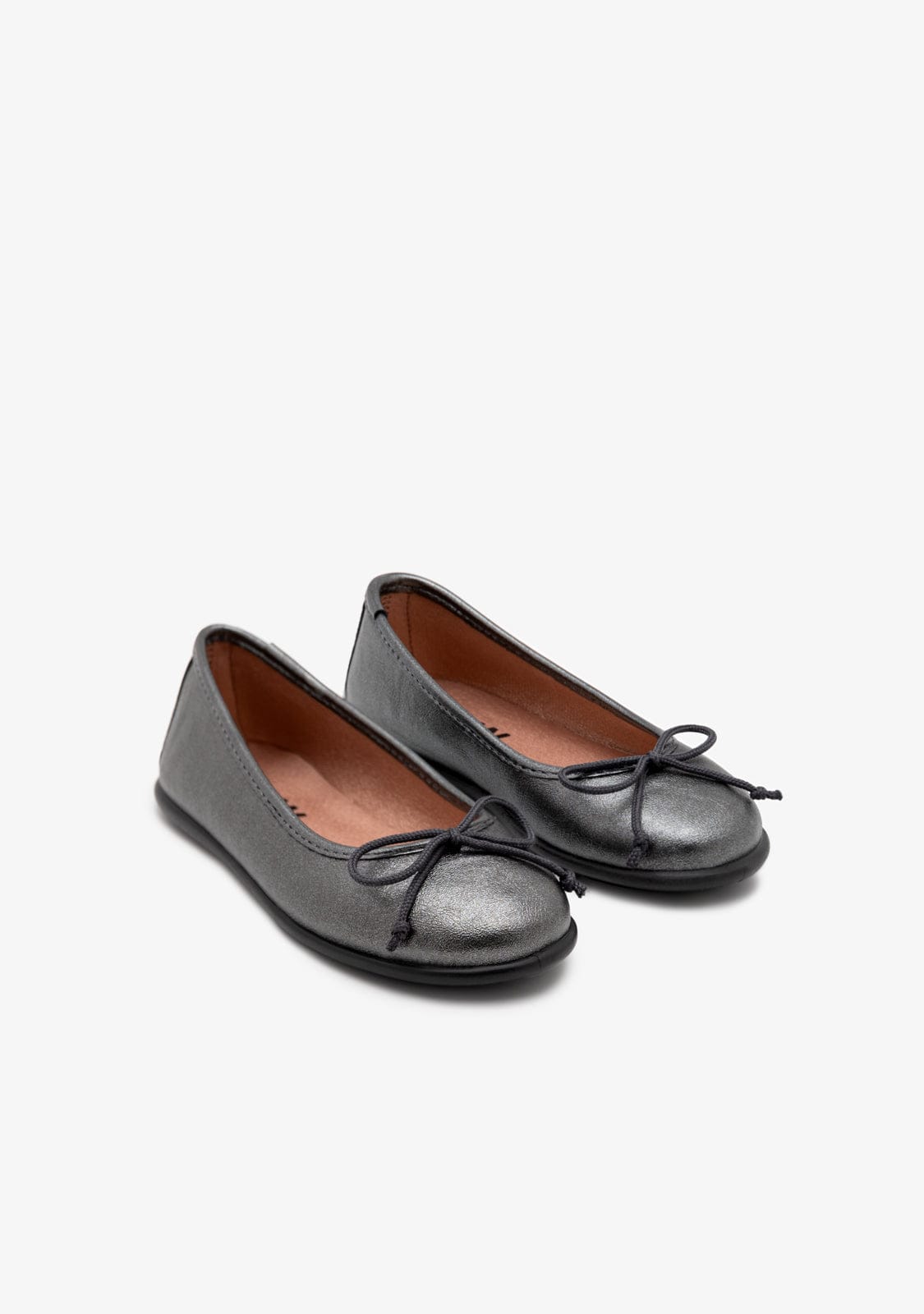 Break & walk Bailarinas Metalizadas Plomo