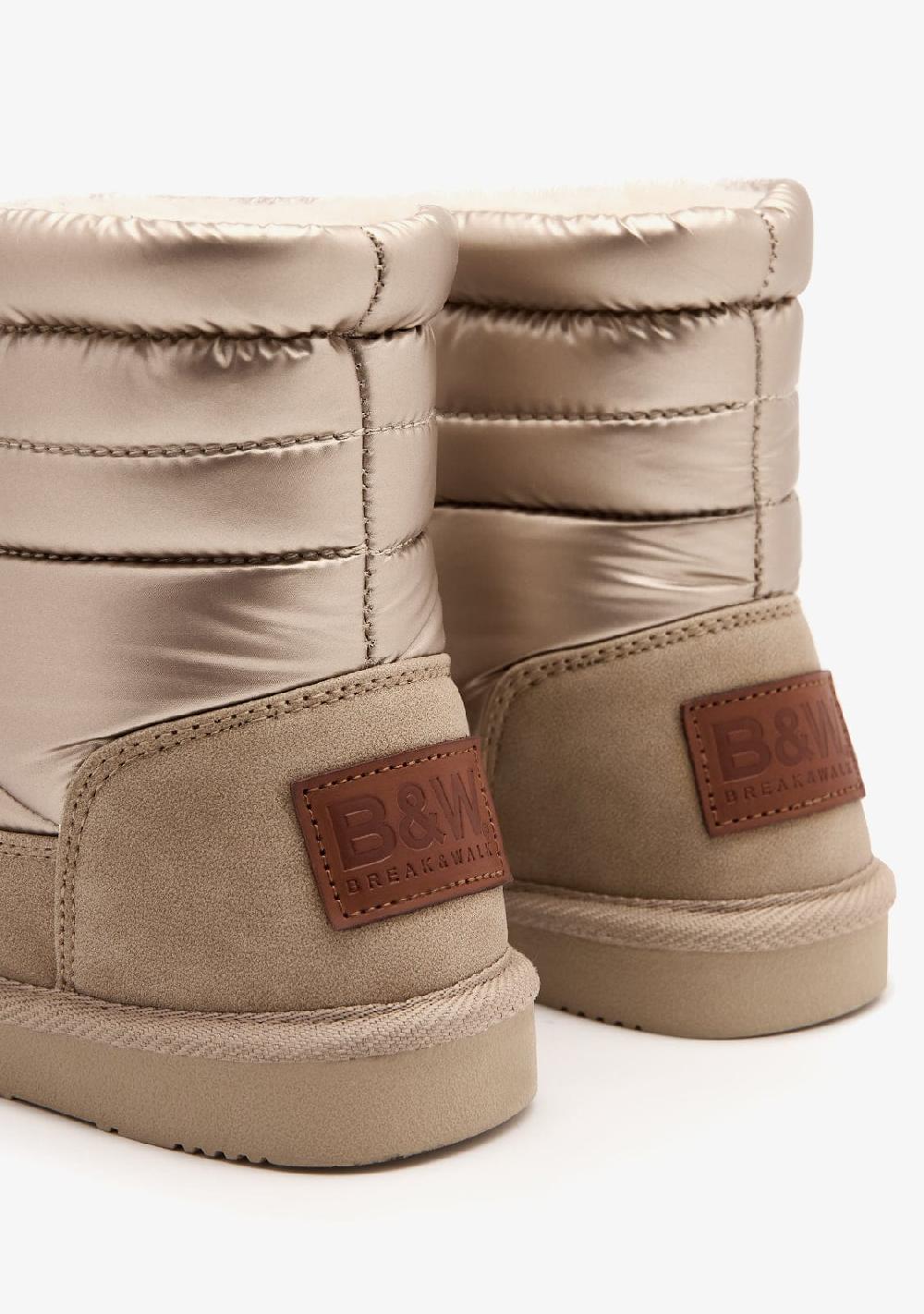 Break & Walk Botas Australianas Acolchadas Dorado