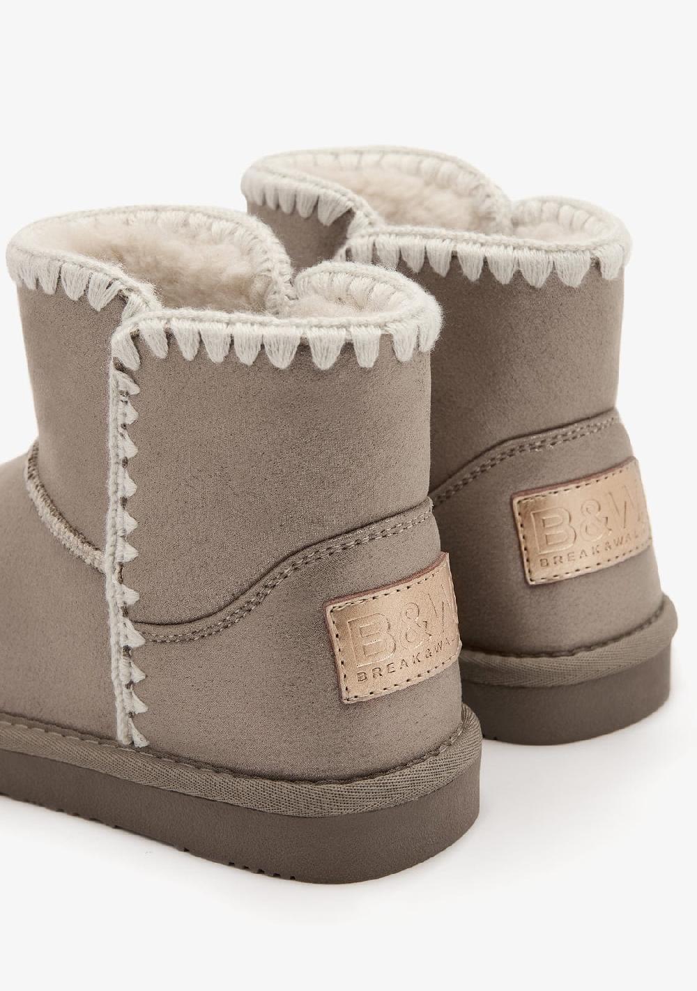 Break & Walk Botas Australianas Bajas Bordado Bronce