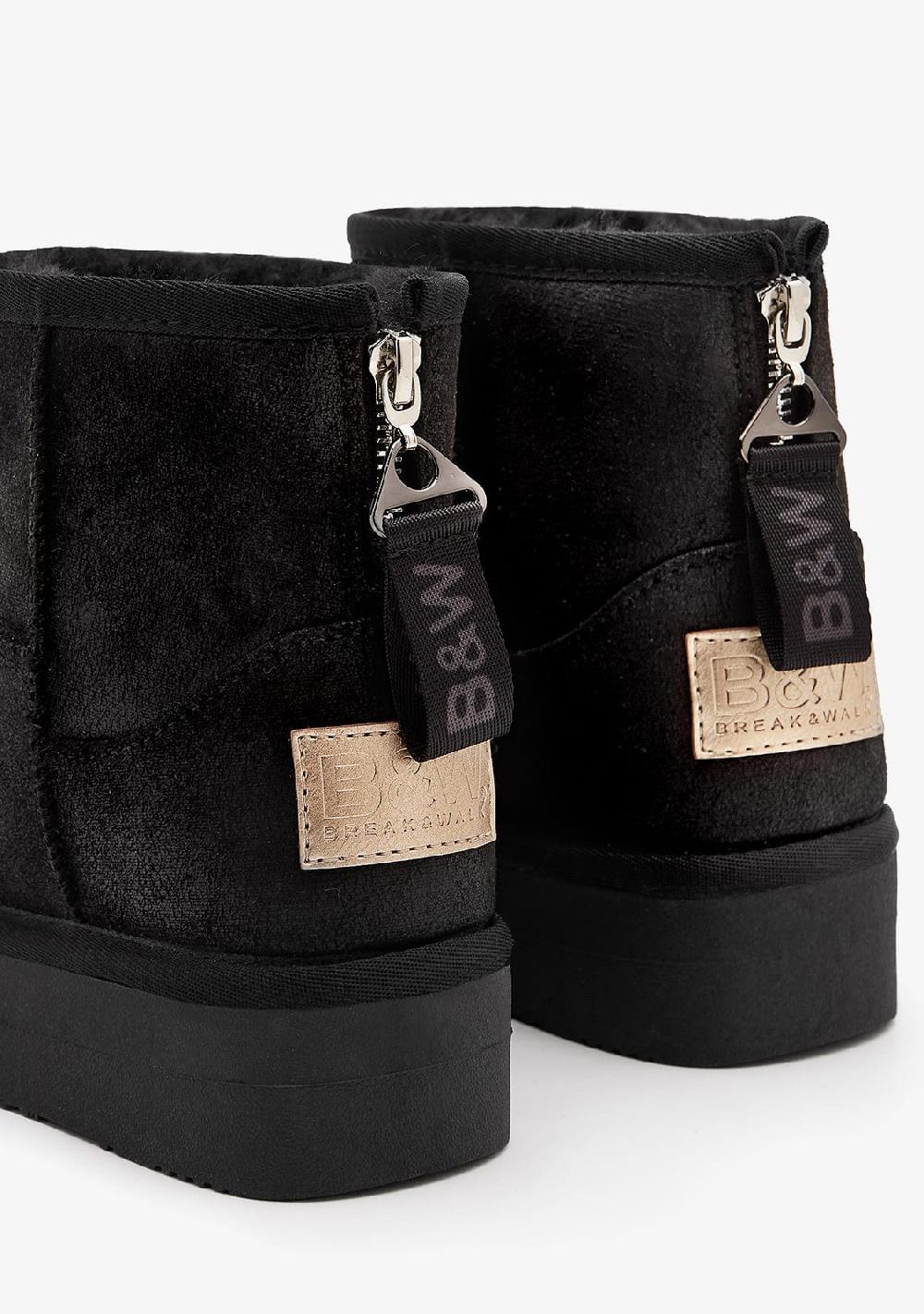 Break & Walk Botas Australianas Cremallera Negro