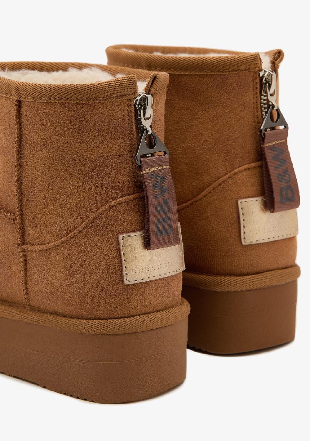 Break & Walk Botas Australianas Cremallera Tan