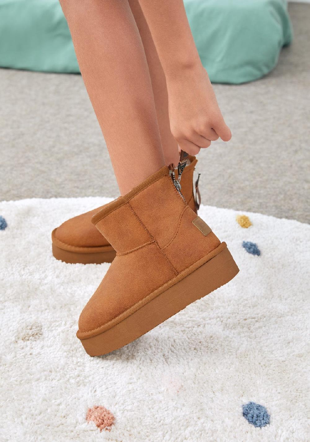 Break & Walk Botas Australianas Cremallera Tan