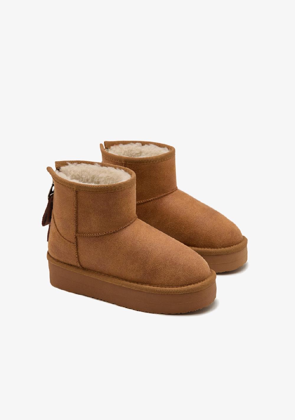 Break & Walk Botas Australianas Cremallera Tan