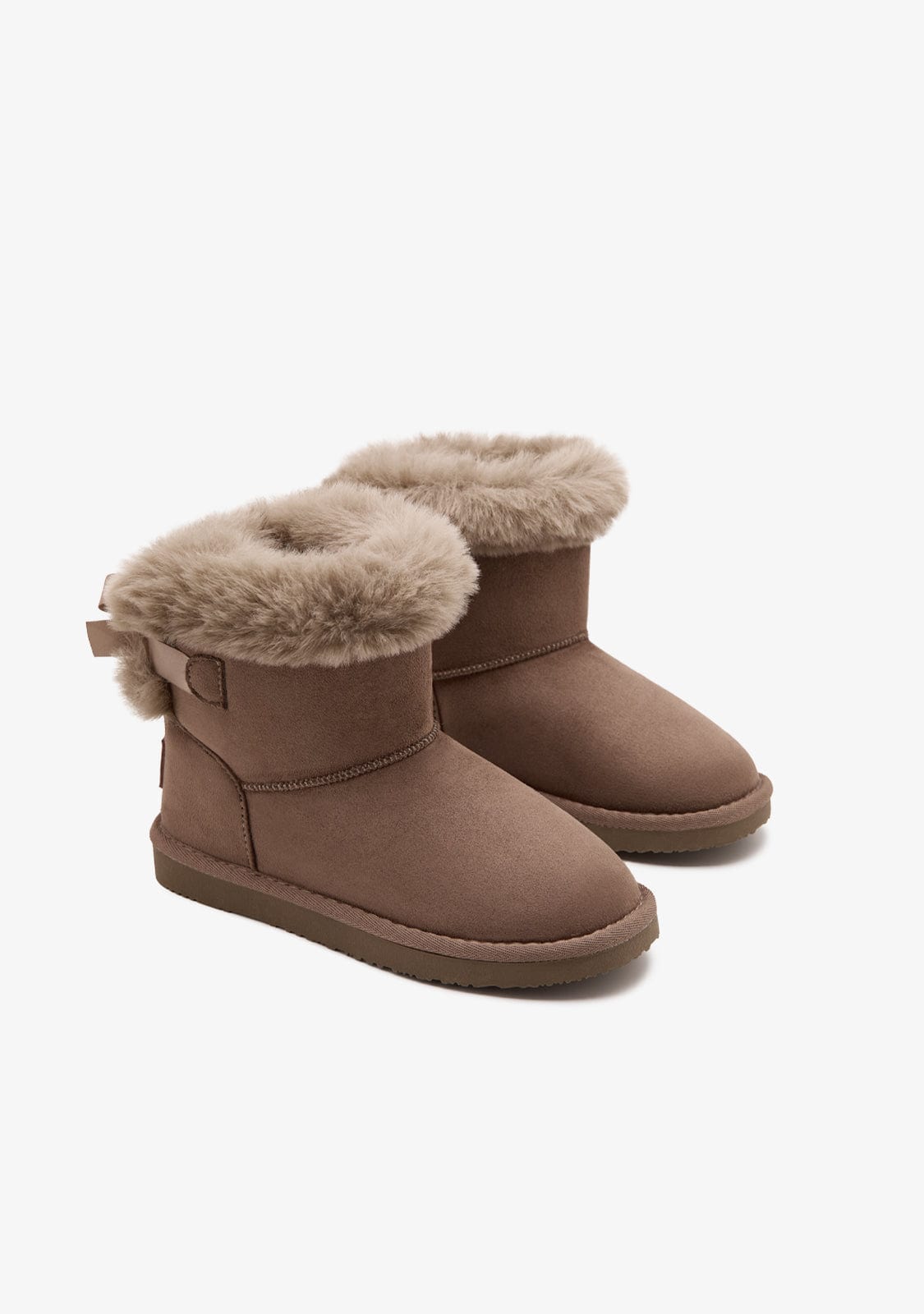 Break & walk Botas Australianas Lazo Pelo Taupe
