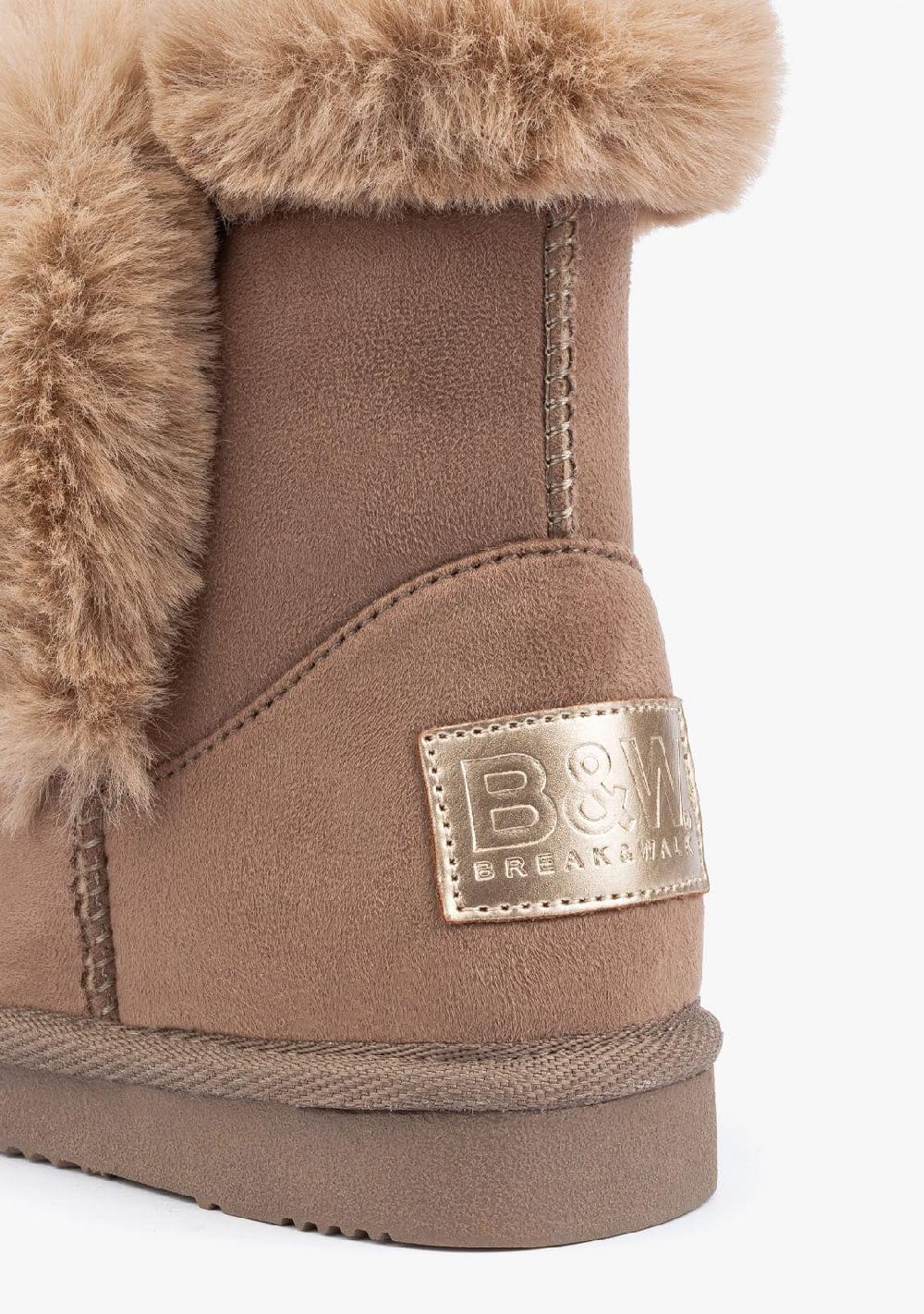Break & Walk Botas Australianas Pelo Taupe