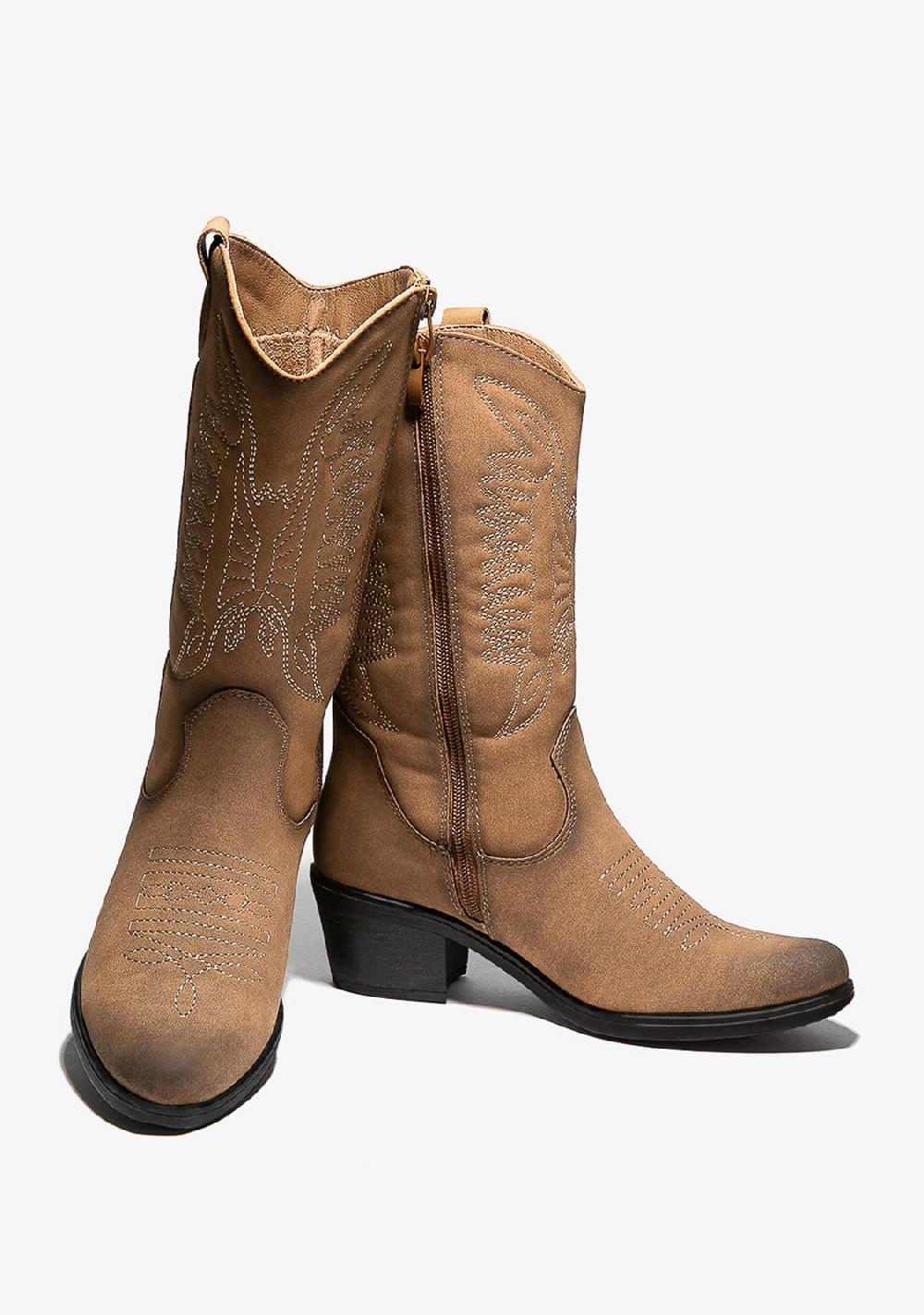 Break & Walk Botas Cowboy Nobuck Camel