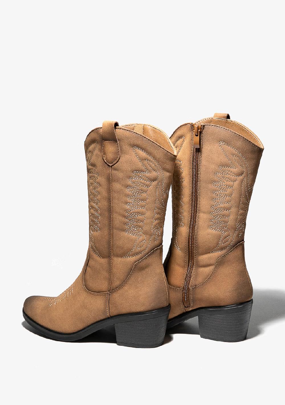 Break & Walk Botas Cowboy Nobuck Camel