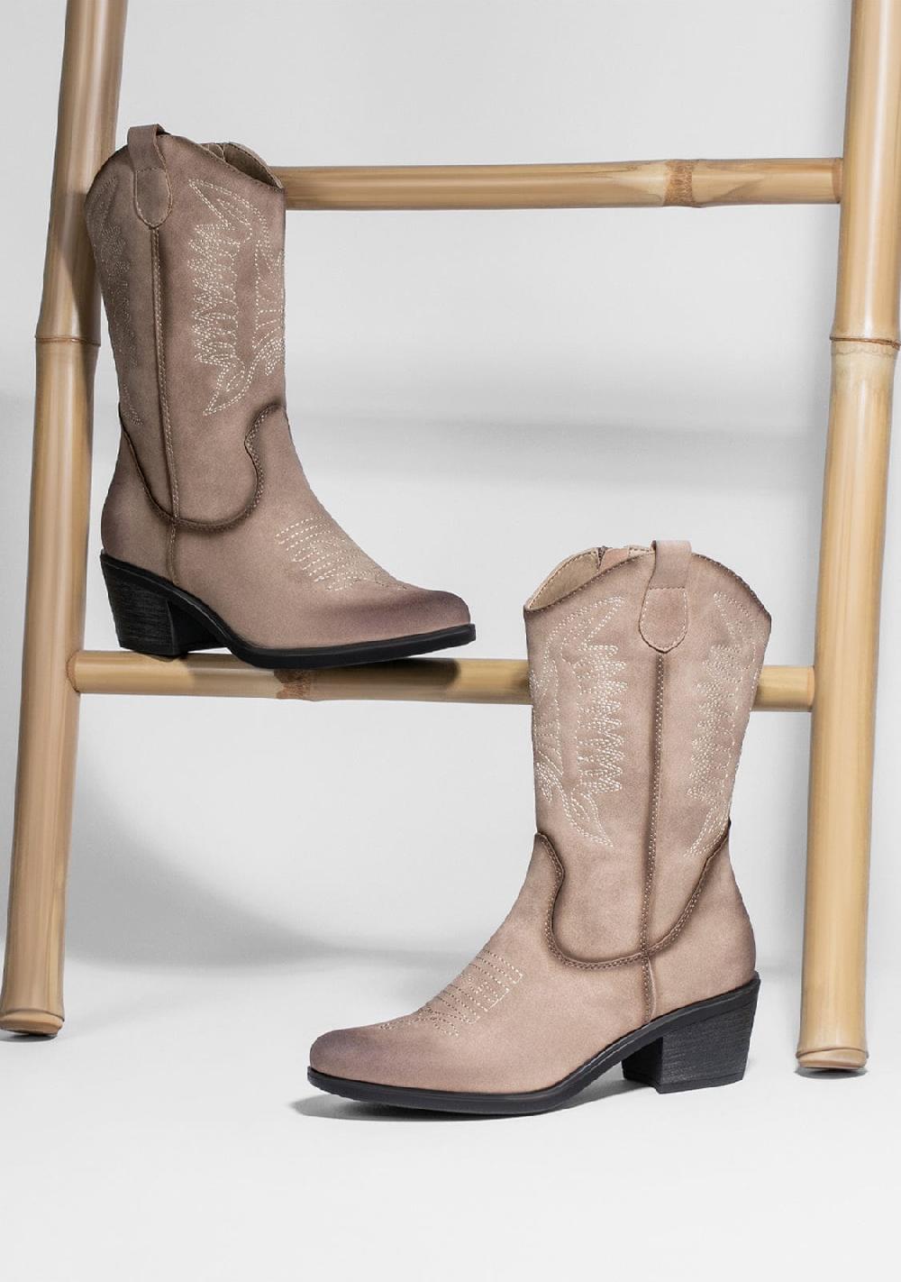 Break & Walk Botas Cowboy West Beige