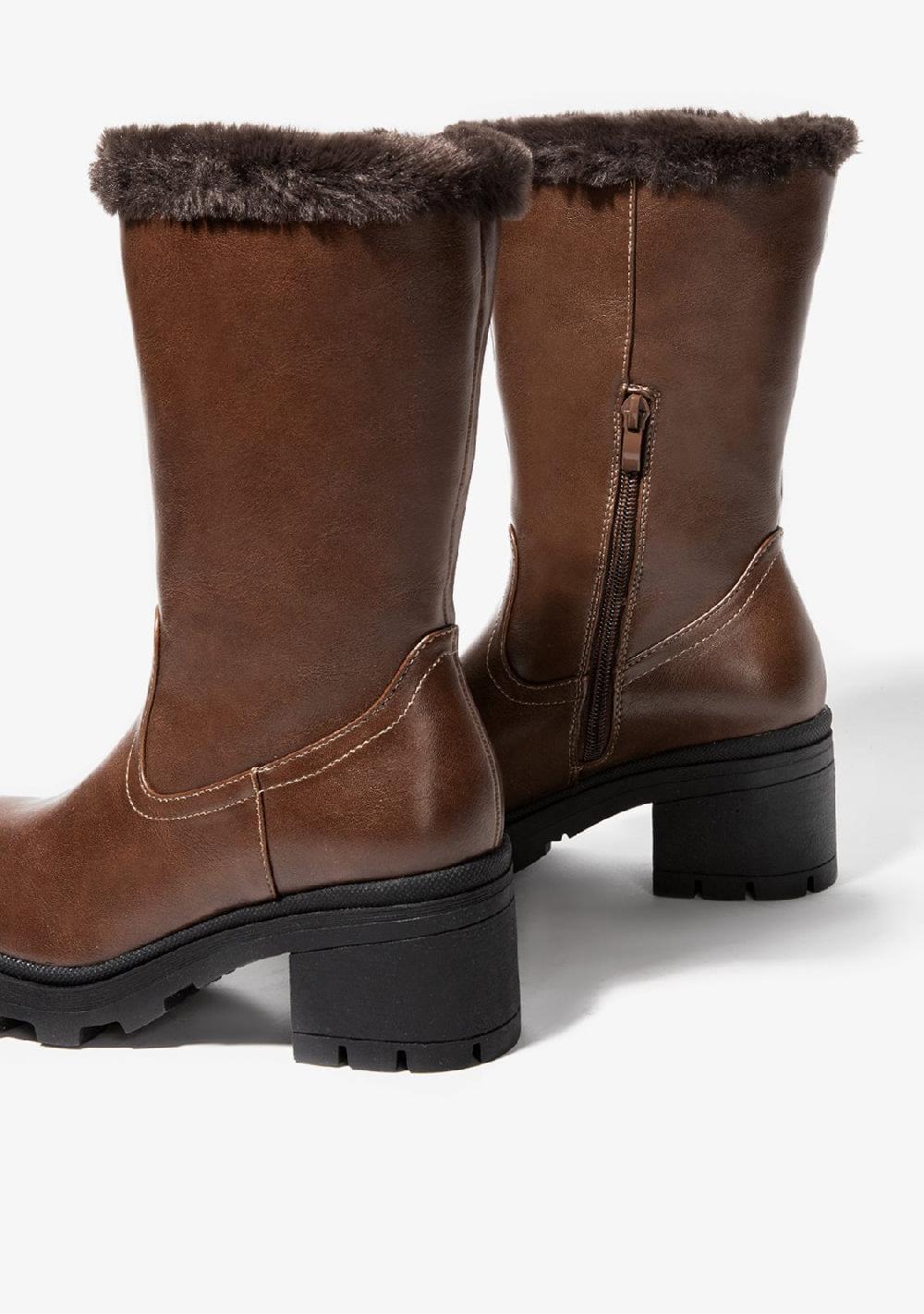 Break & Walk Botas Haute Fur Marrón