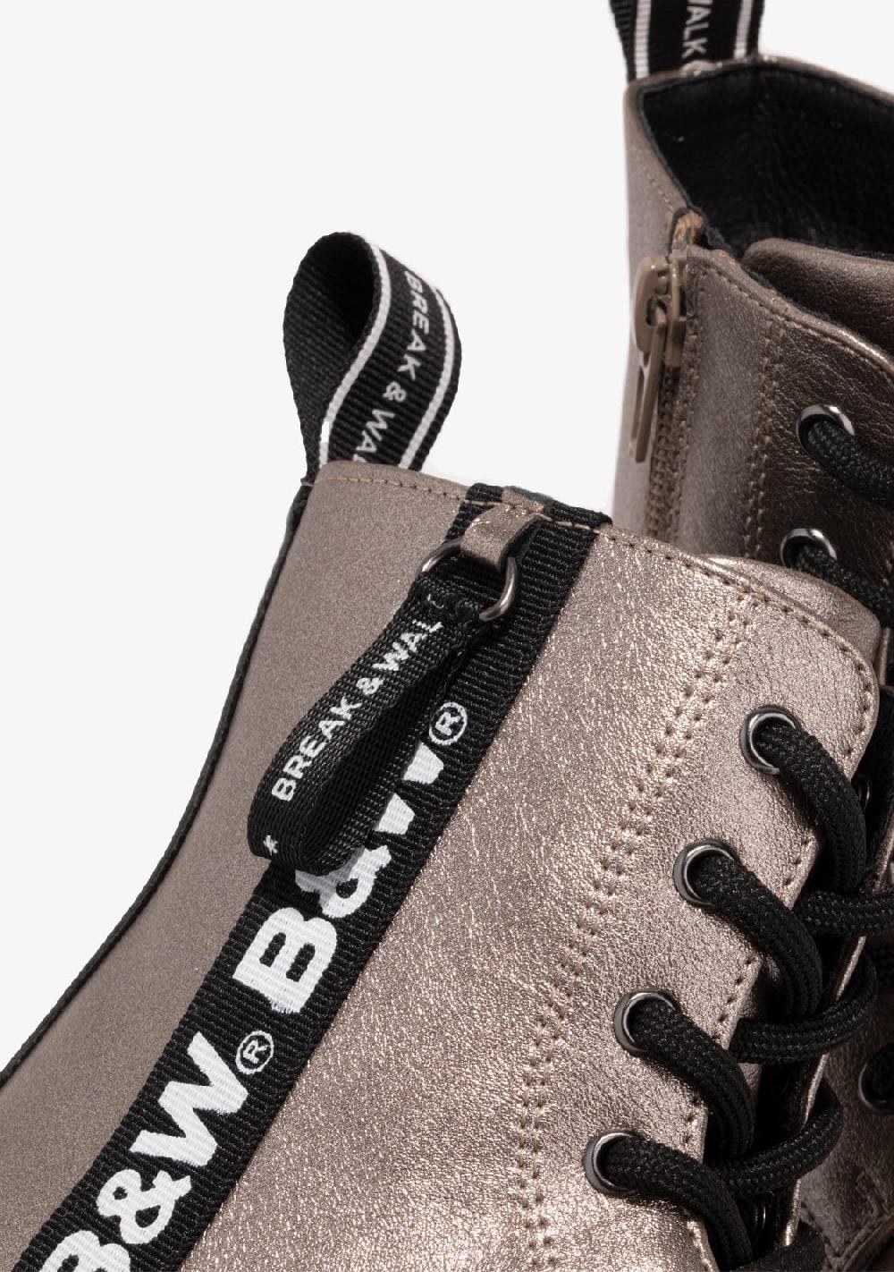 Break & Walk Botas Militares Logo Plomo