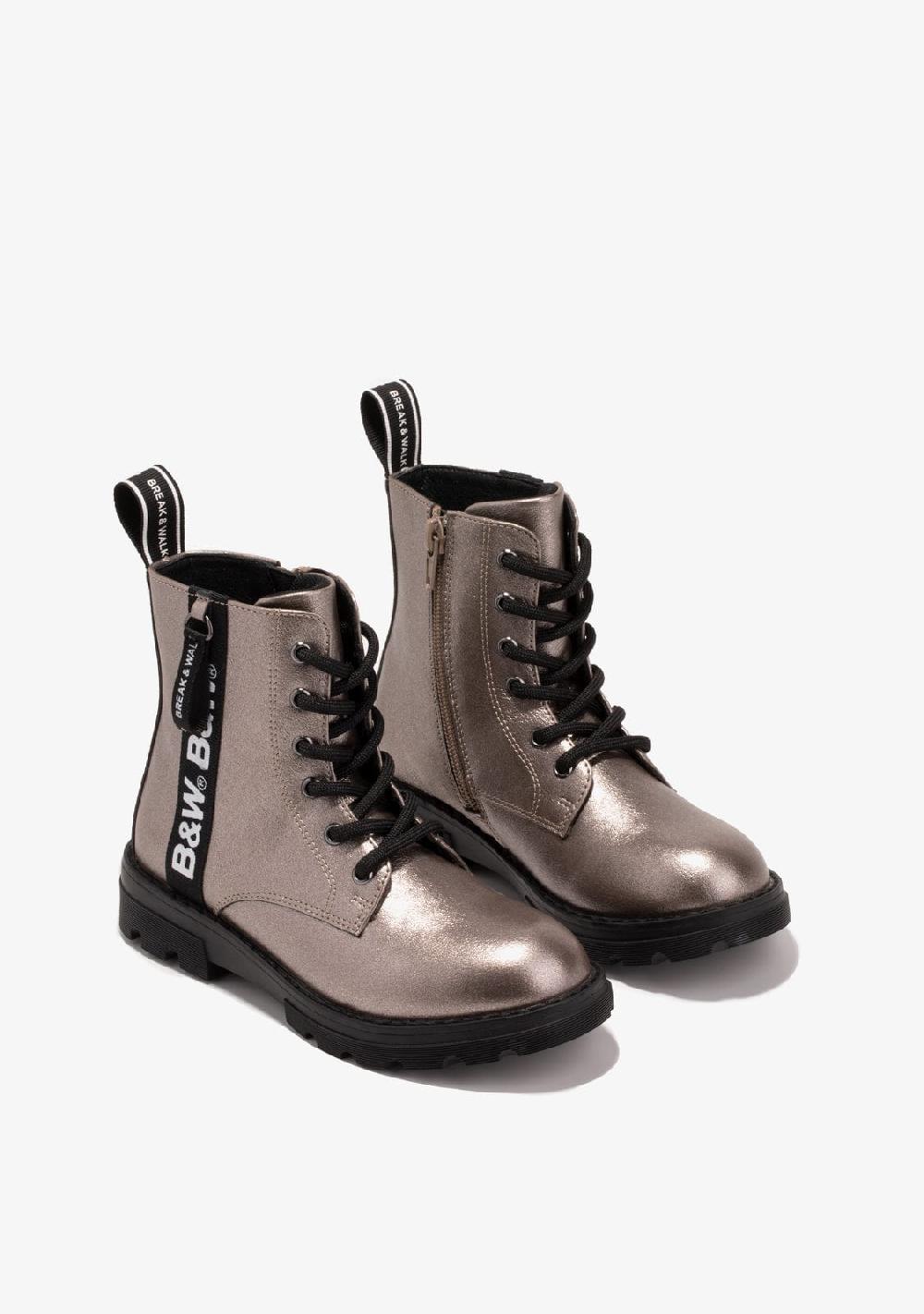 Break & walk Botas Militares Logo Plomo