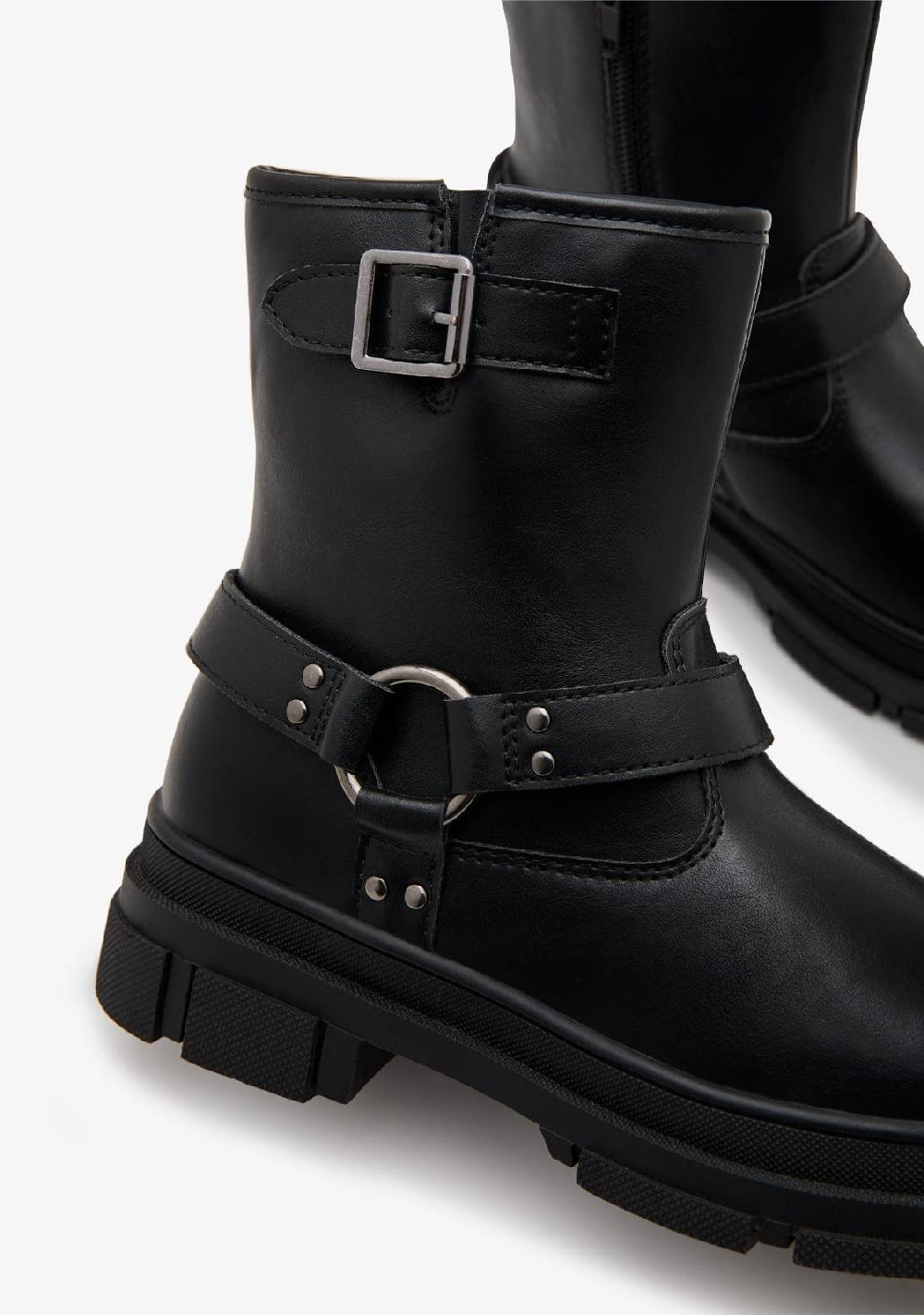Break & Walk Botas Moteras Bajas Negro