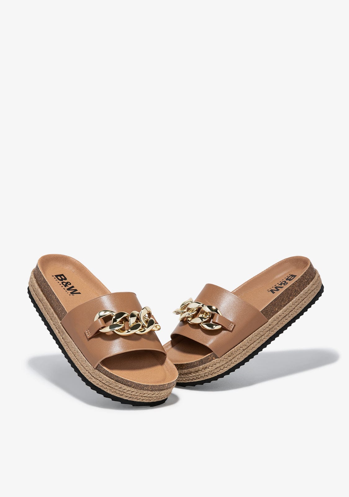 Break & Walk Sandalias Abiertas Plataforma Taupe