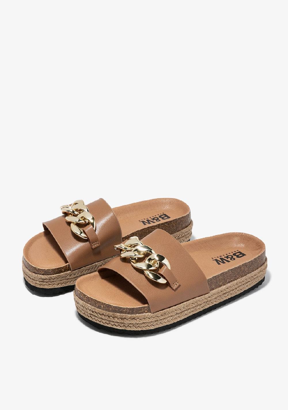 Break & Walk Sandalias Abiertas Plataforma Taupe