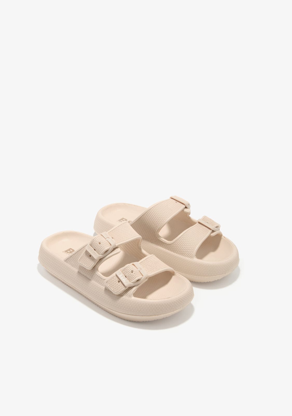 Break & Walk Sandalias Doble Hebilla Beige