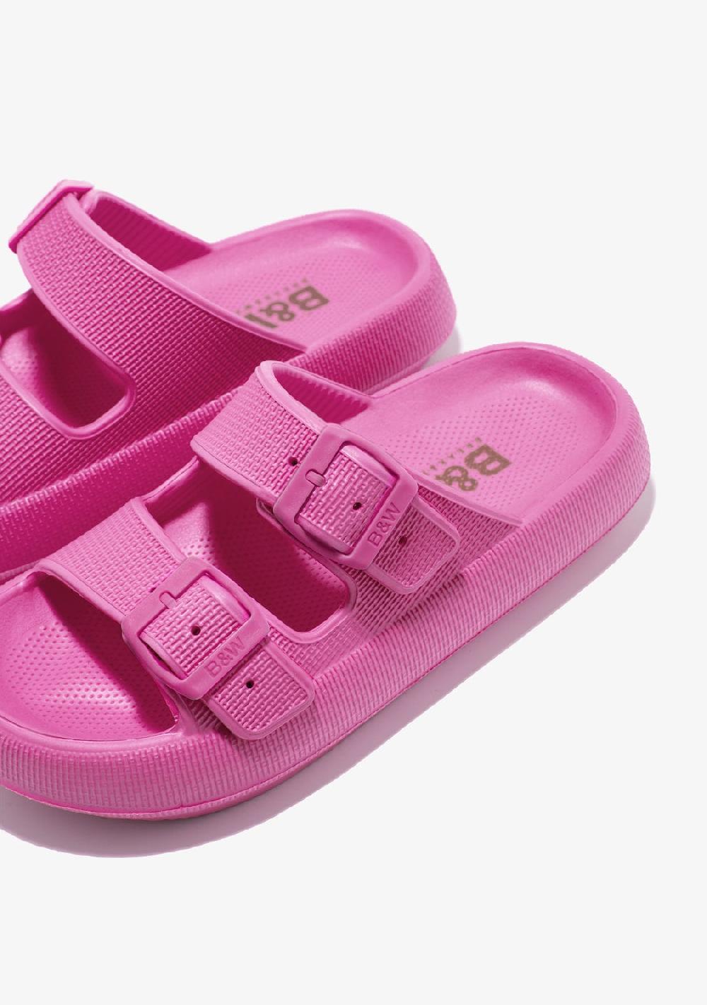 Break & Walk Sandalias Doble Hebilla Bio Fucsia