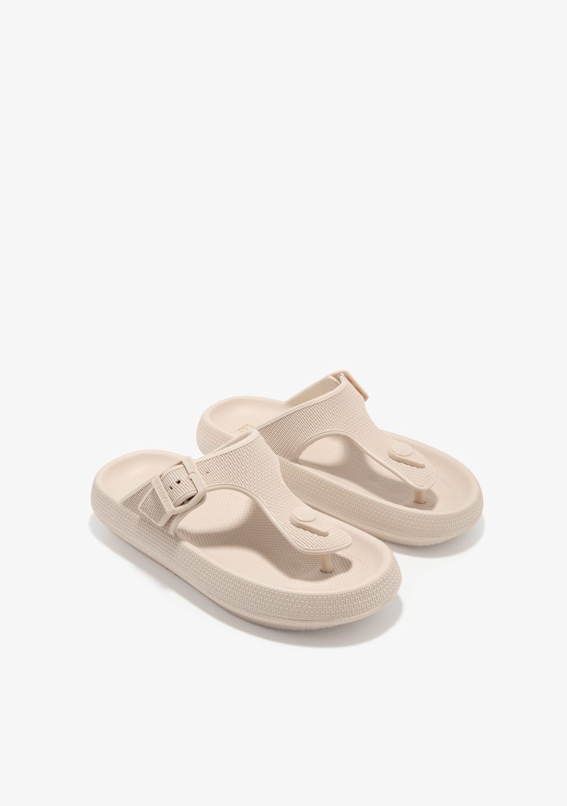 Break & Walk Sandalias Hebilla Beige