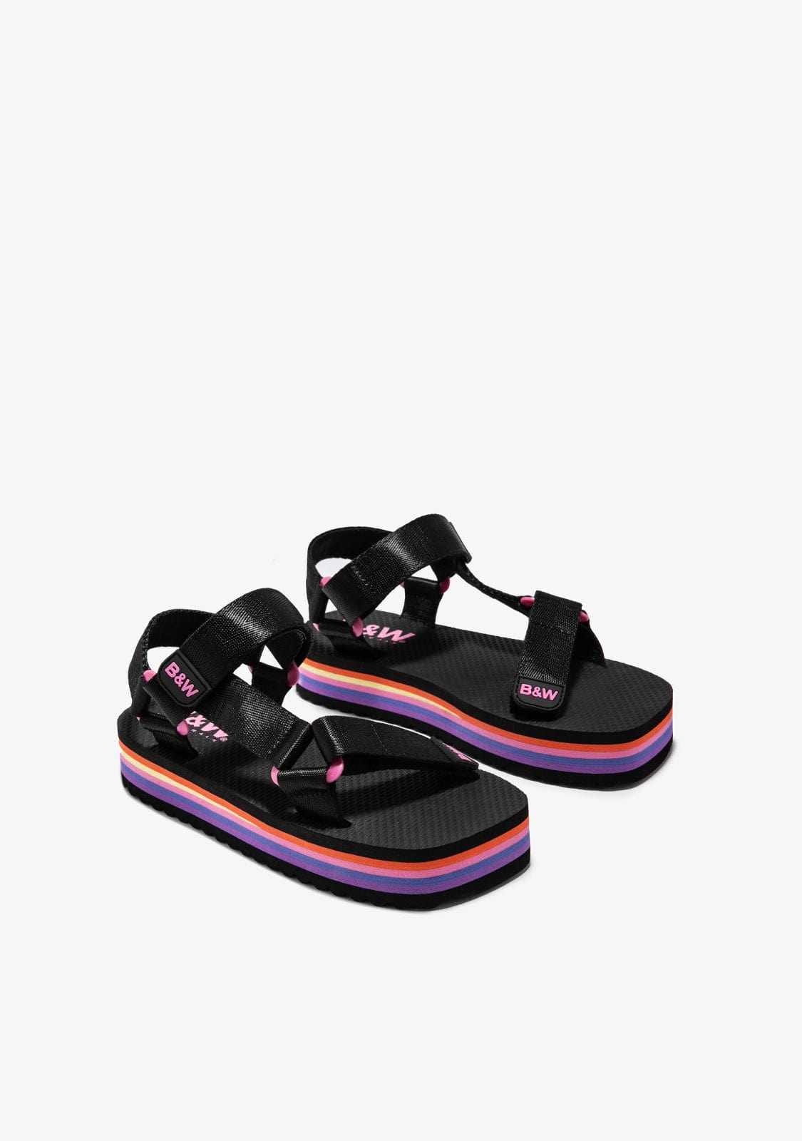 Break & walk Sandalias Plataforma negro B&W