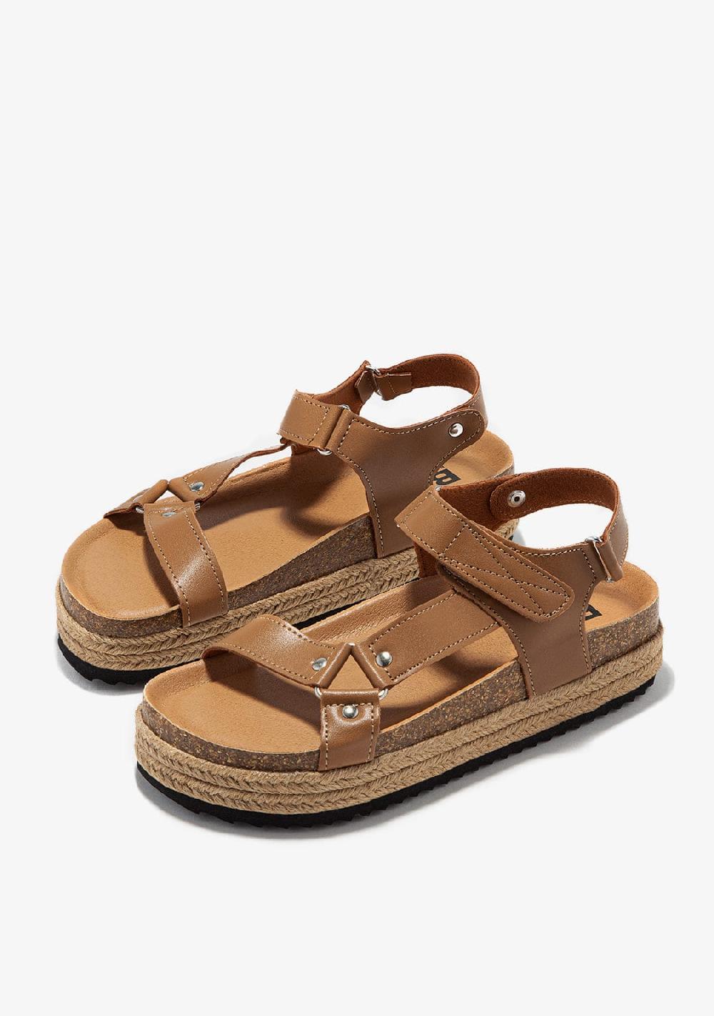 Break & walk Sandalias Plataforma Taupe