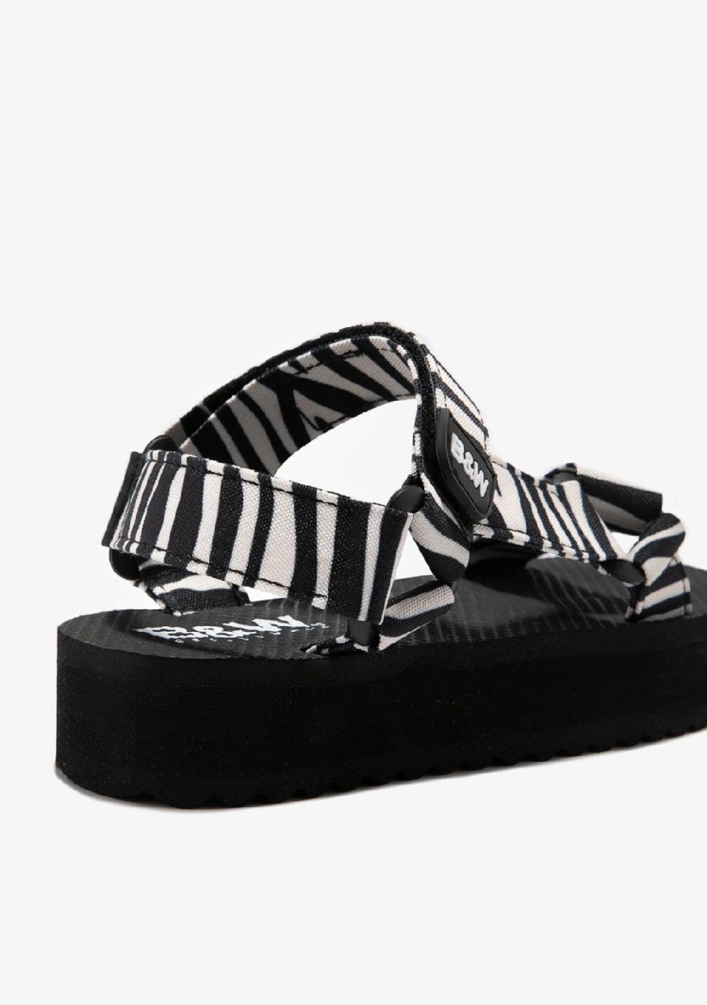 Break & Walk Sandalias Plataforma Zebra