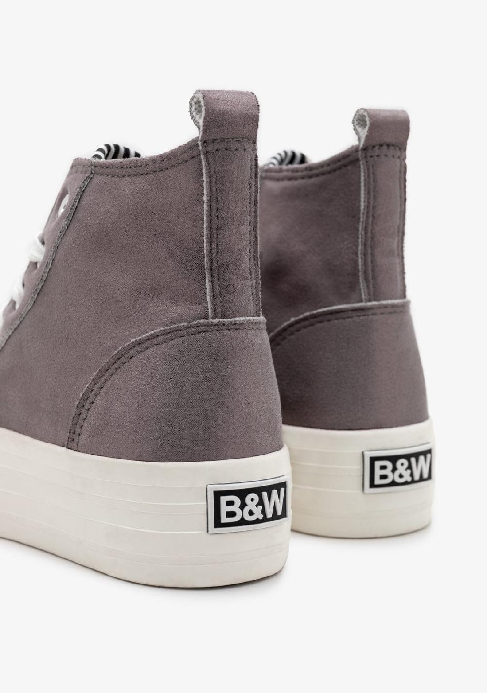 Break & Walk Zapatillas Altas Brillantes Plomo