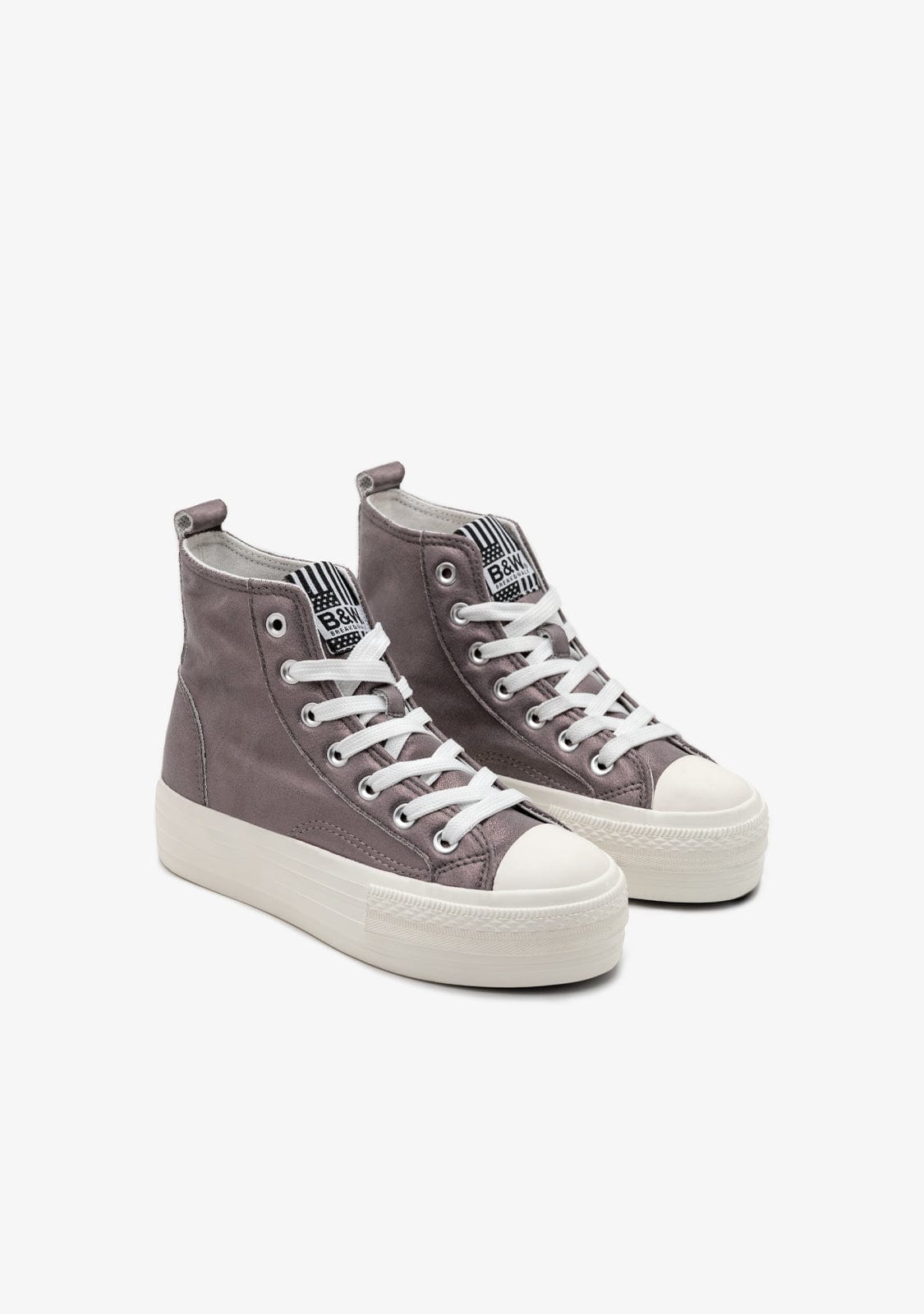 Break & walk Zapatillas Altas Brillantes Plomo