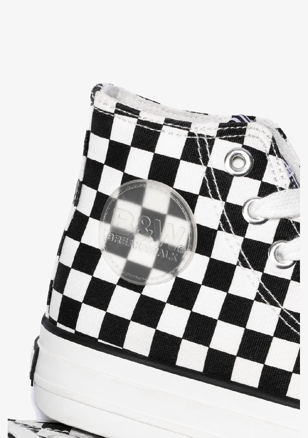 Break & Walk Zapatillas Altas Lona Negro Blanco