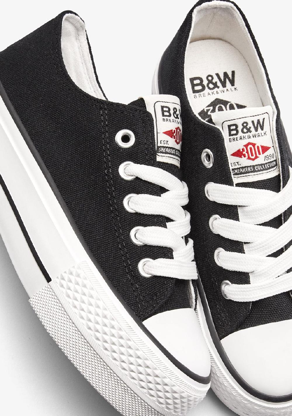 Break & Walk Zapatillas Bajas Básicas Negras