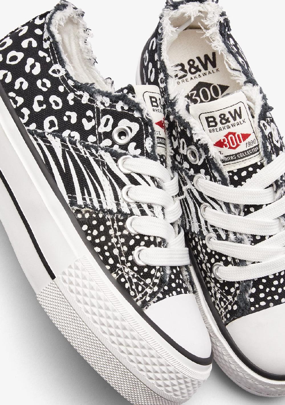 Break & Walk Zapatillas Bajas Patchwork Negro