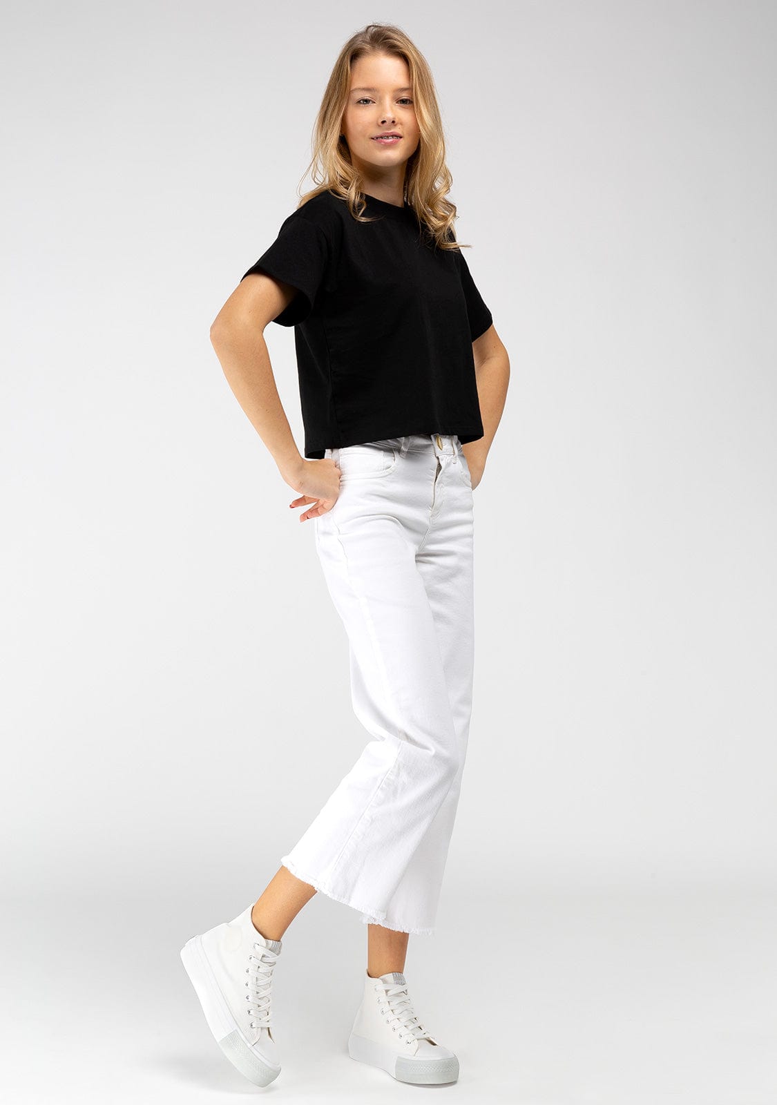 Break & Walk Zapatillas Basic Hi-Top Blancas De Lona