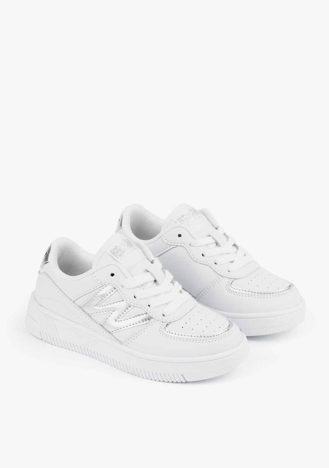 Break & walk Zapatillas Basic Metalizado Blanco
