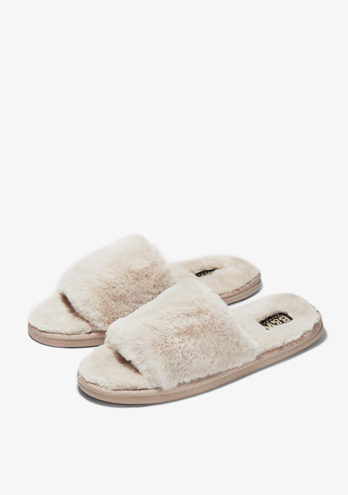 Break & walk Zapatillas de Casa Pala Pelo Beige