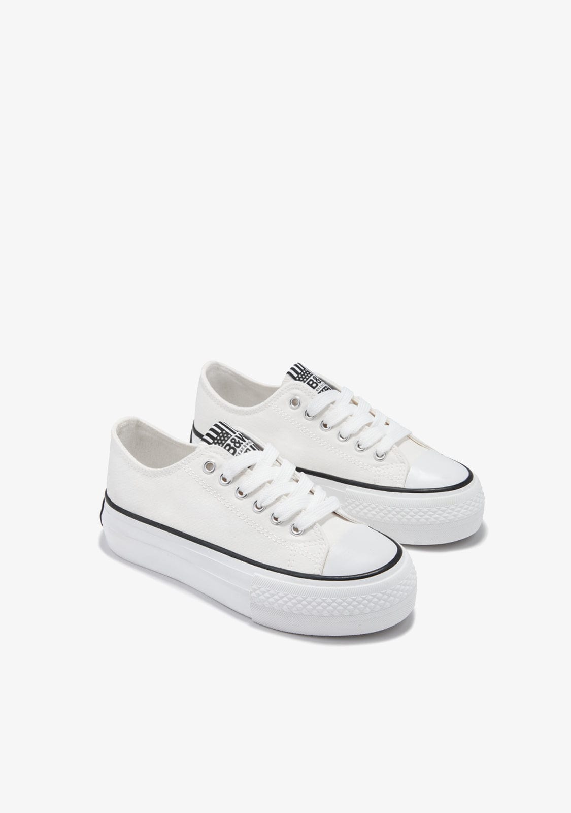 Break & Walk Zapatillas Lona Plataforma Blanco