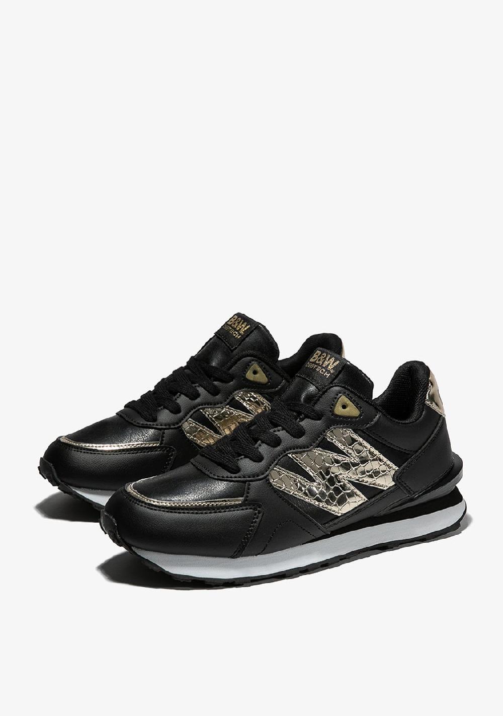 Break & walk Zapatillas Metalizado Napa Negro