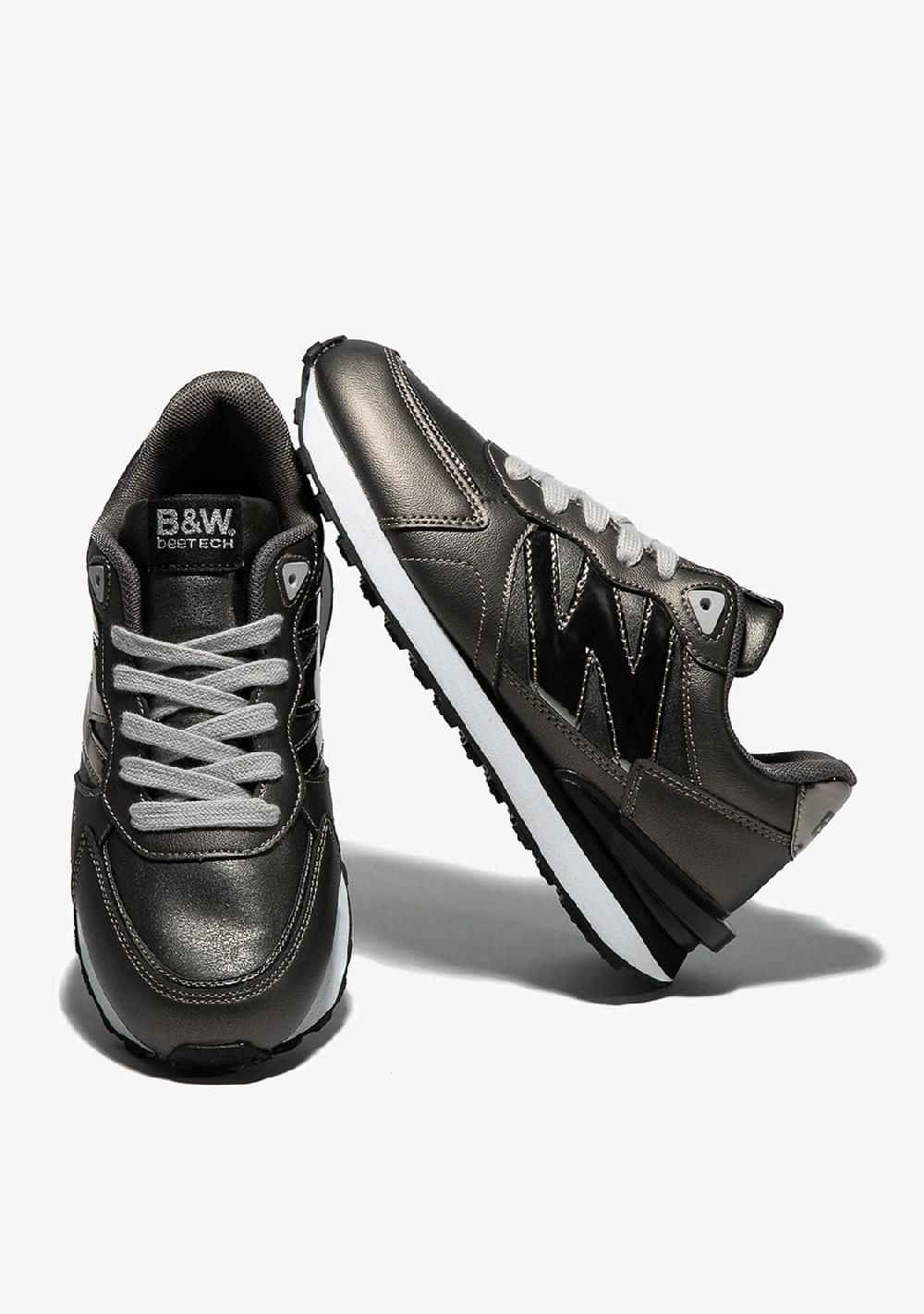 Break & Walk Zapatillas Metalizado Napa Plomo