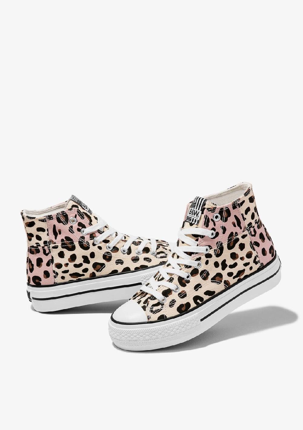 Break & Walk Zapatilla Alta Doble Plataforma Leo Patchwork