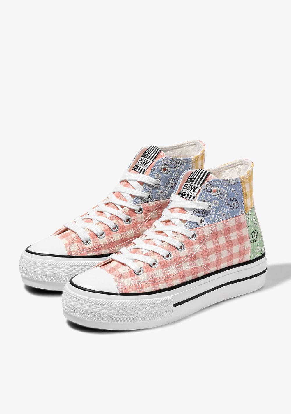 Break & walk Zapatilla Alta Doble Plataforma Multi Patchwork