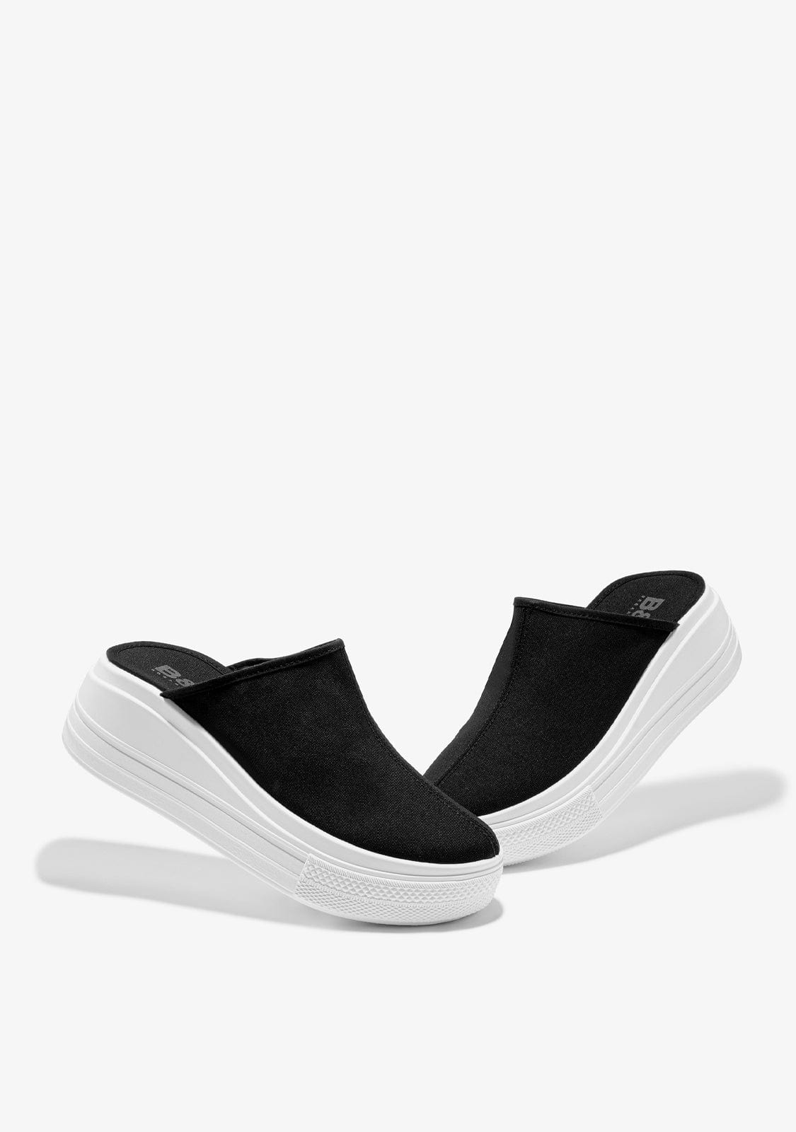 Break & Walk Zapatillas Abiertas Plataforma Rider Negro/Blanco