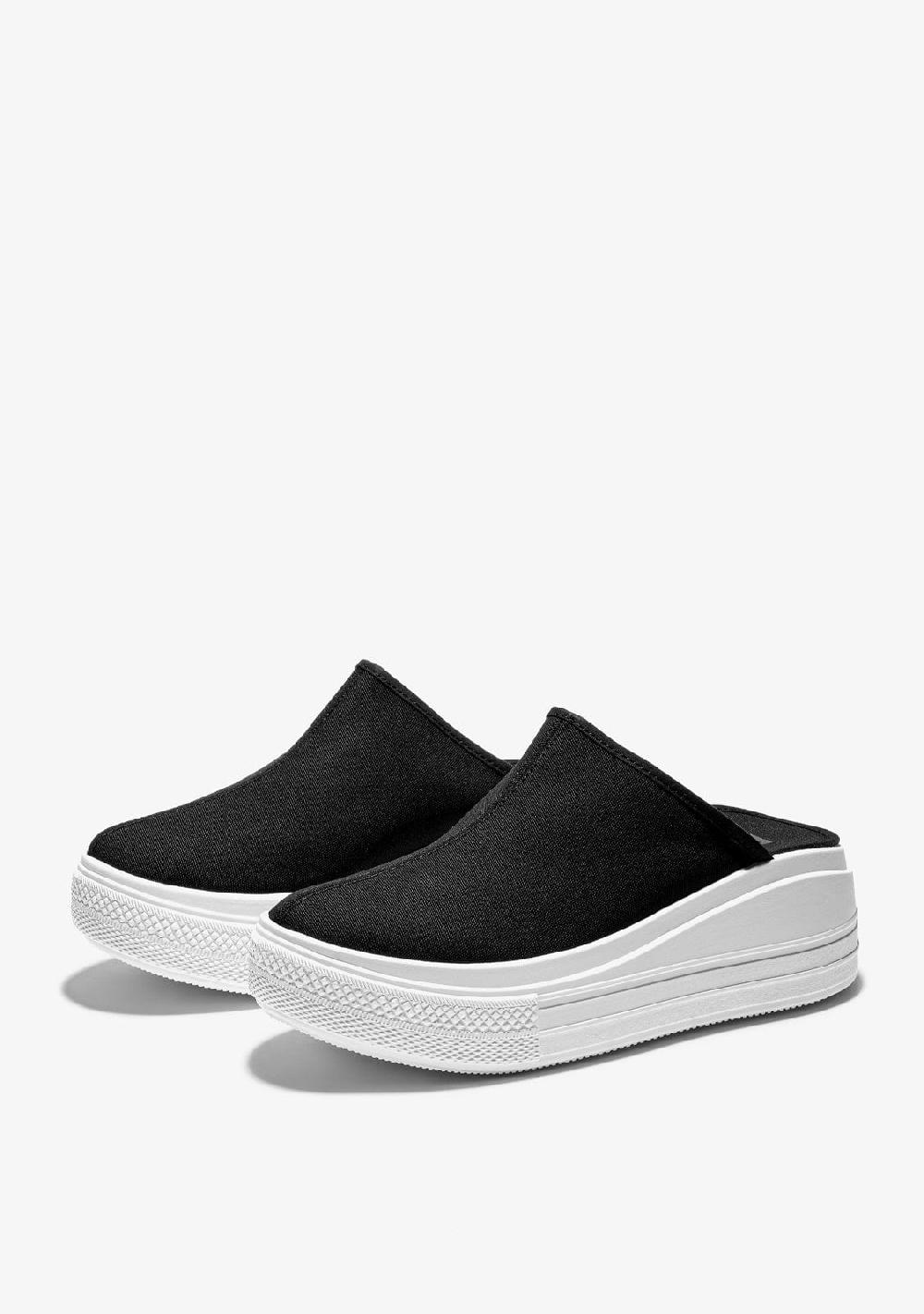 Break & walk Zapatillas Abiertas Plataforma Rider Negro/Blanco