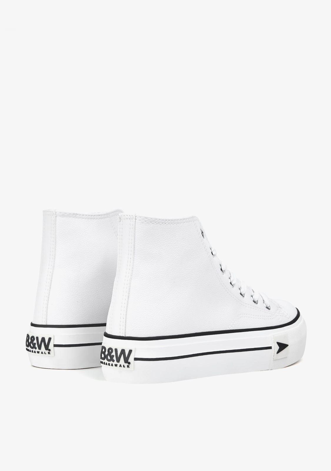 Break & Walk Zapatillas Bay High Top Plataforma Blanco Nappa