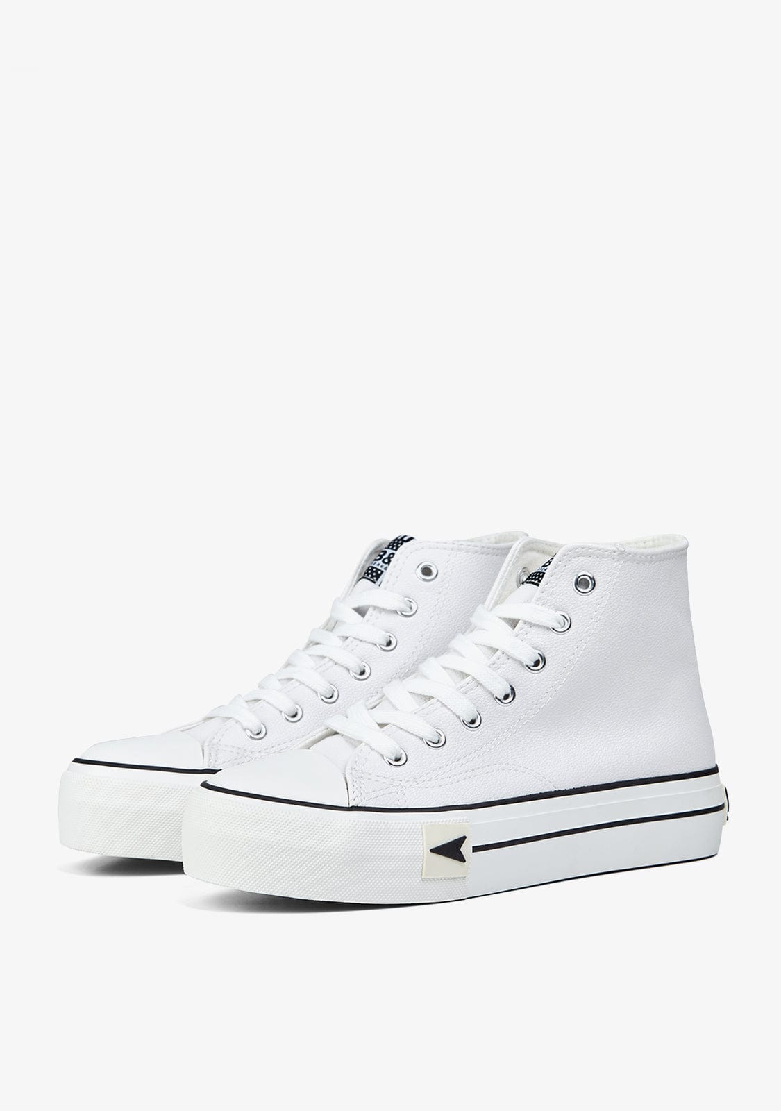 Break & walk Zapatillas Bay High Top Plataforma Blanco Nappa