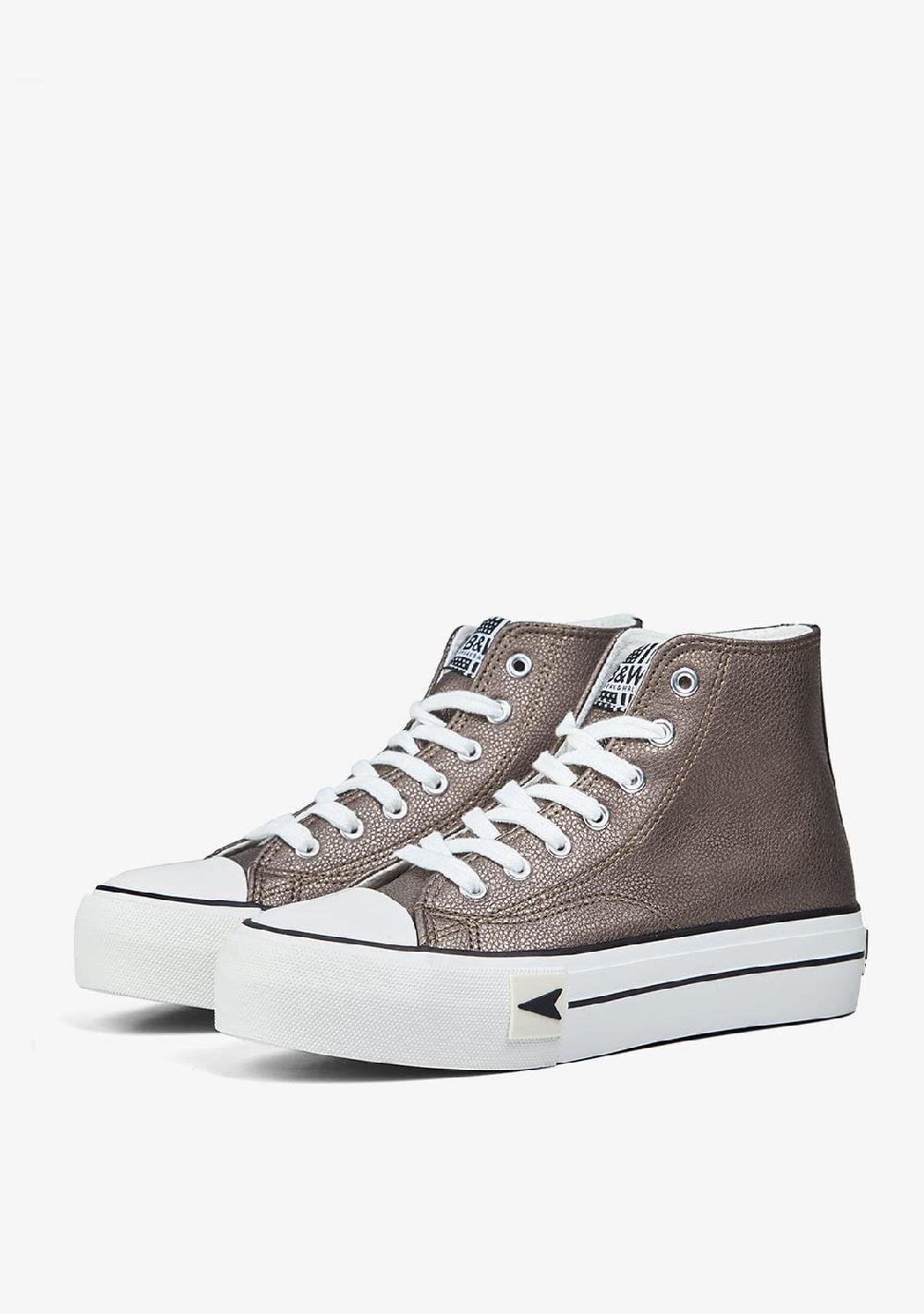 Break & Walk Zapatillas Bay High Top Plataforma Cuero Nappa