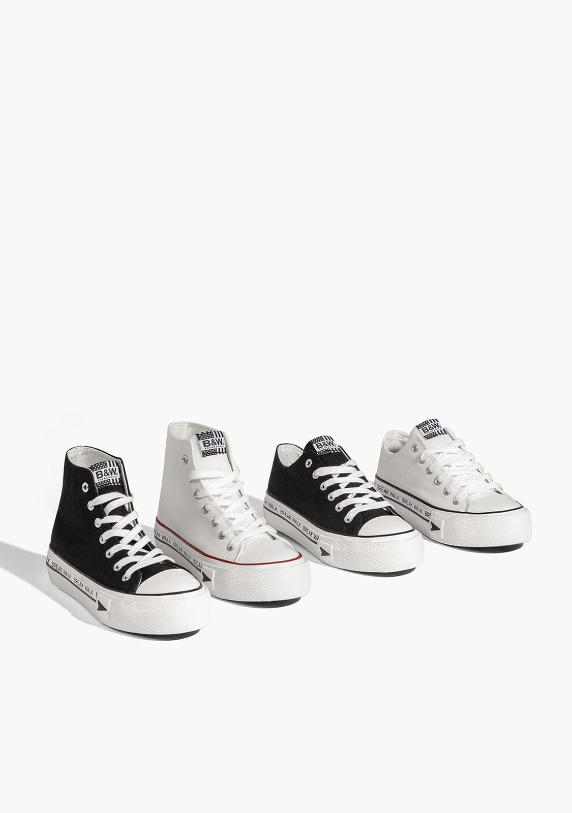 Break & Walk Zapatillas Bay High Top Plataforma Negro