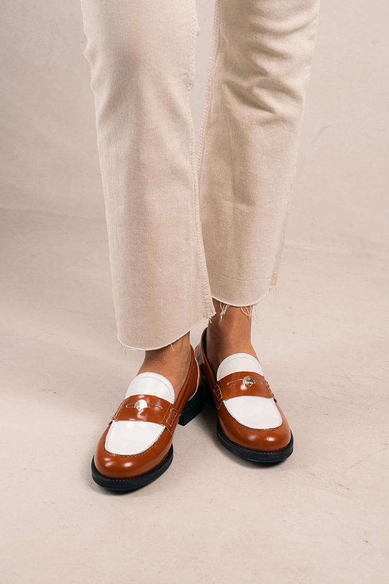 Bryan Shoes Bicolor Marrón - NORA